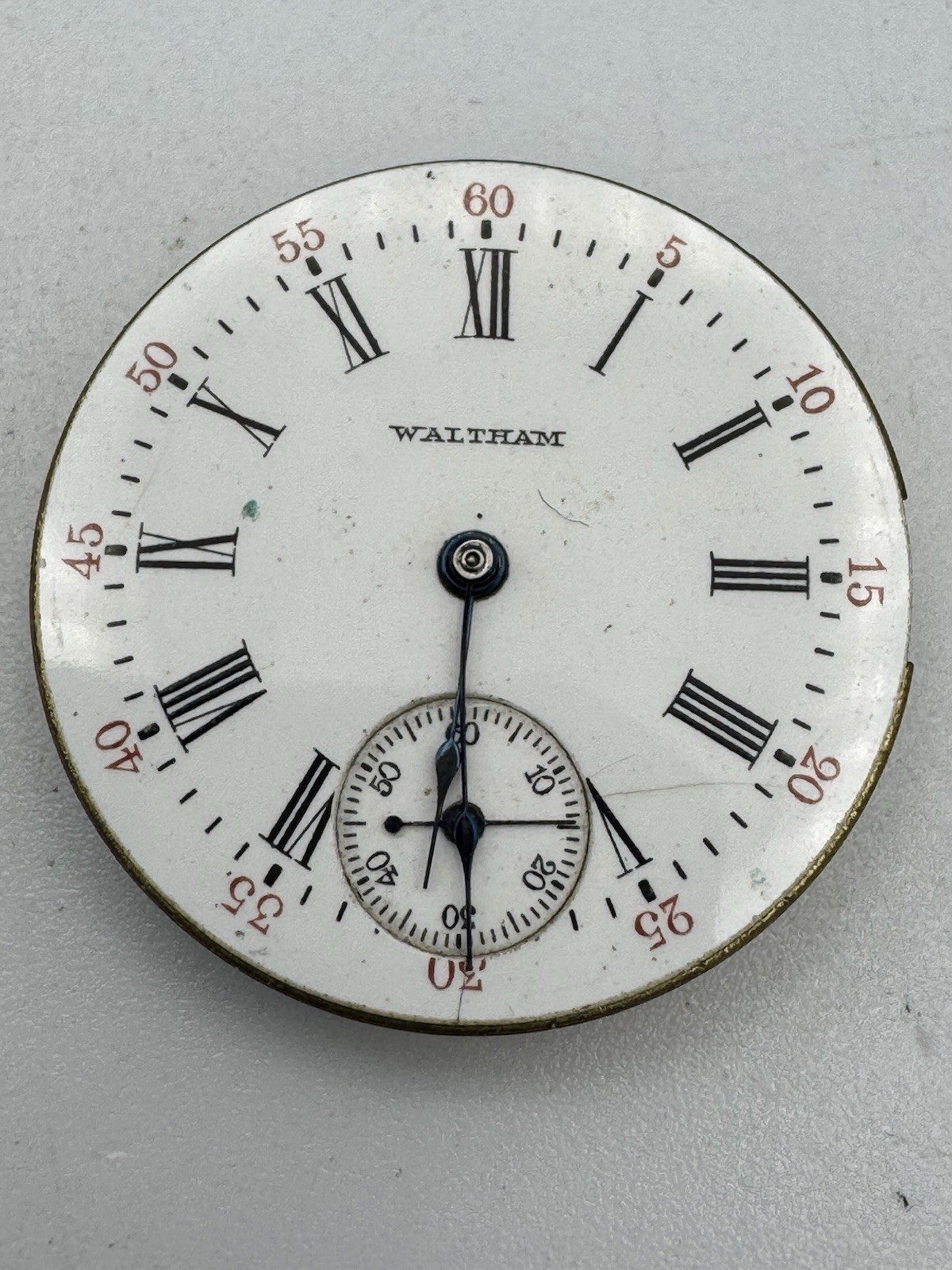 Vintage Waltham 0s 7J Model 1891 Pocket Watch Movement For Parts Or Repair