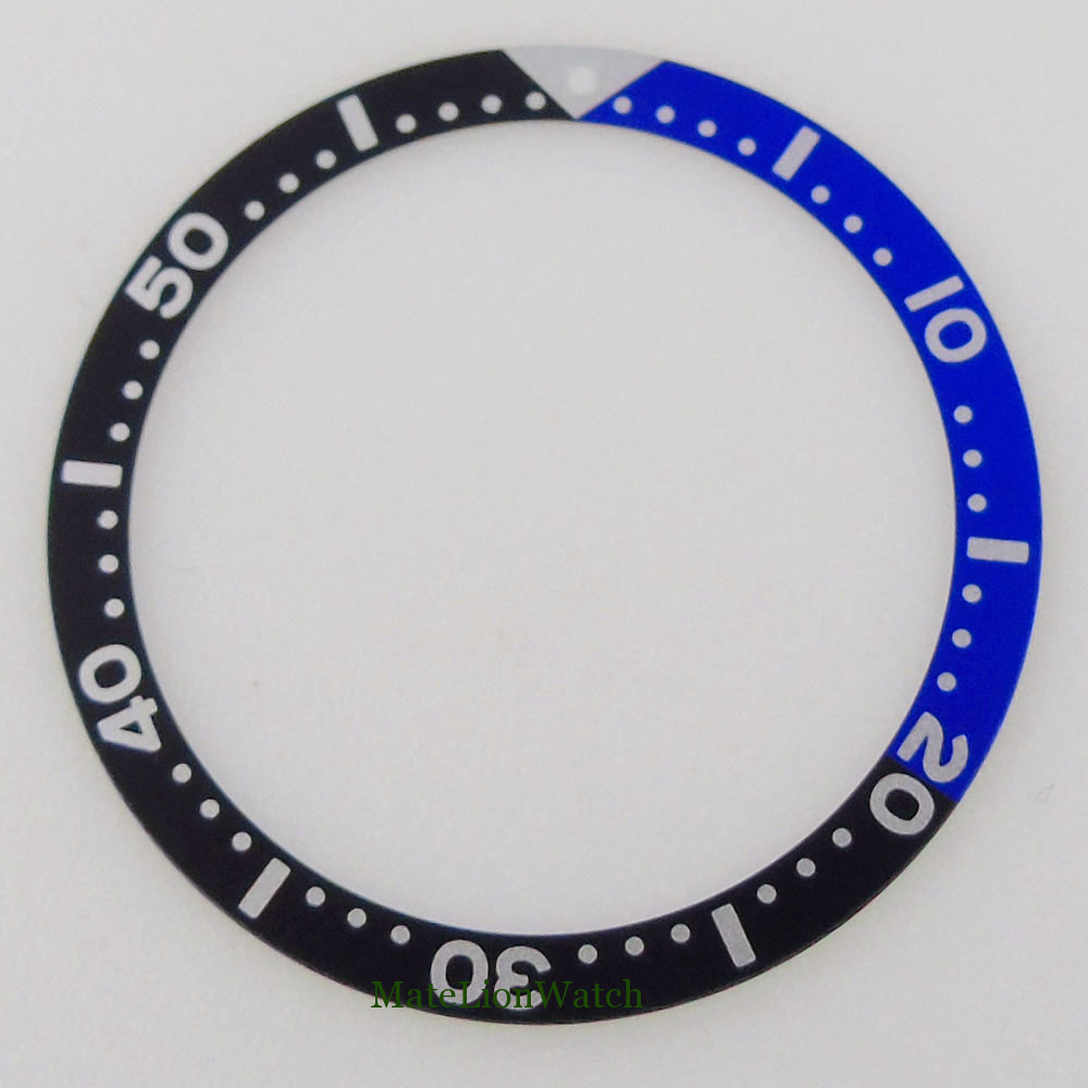 Flat Bezel Insert Aluminum Watch Ring 39mm*32mm Fit 45mm NH35 Model Watch Case