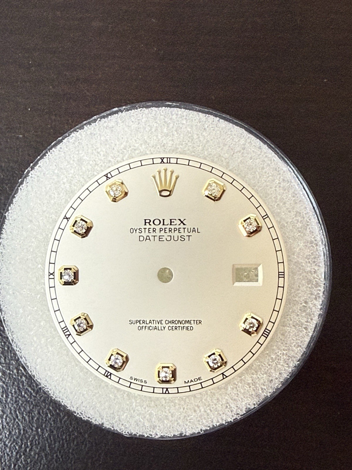 Rolex Datejust 41mm Ivory White Factory Diamond Dial 116333 Minty! OC#127