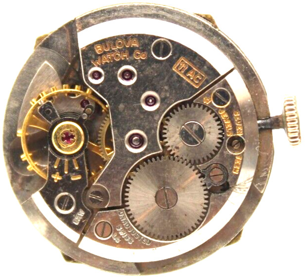 BULOVA WATCH MOVEMENT 11AC 17j BXW SWISS 25.4mm (GC2)