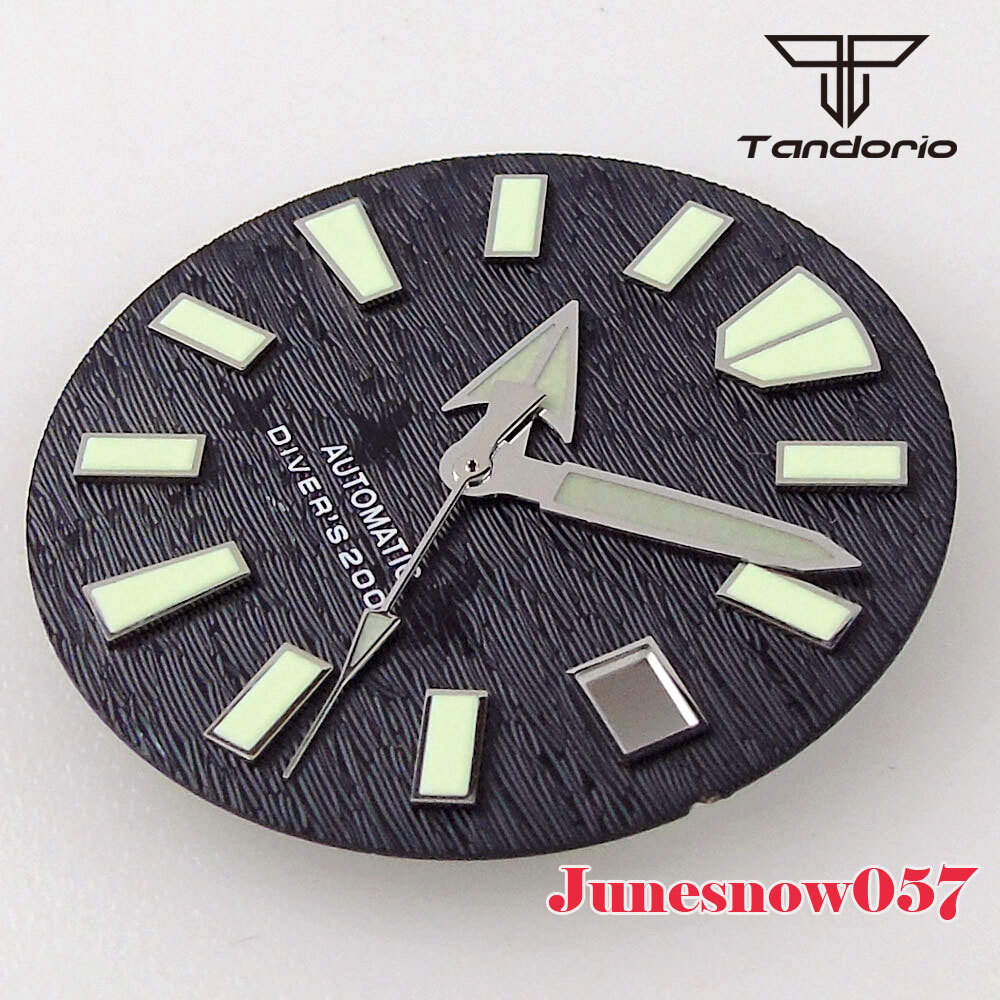 29mm White/Orange/Blue/Green/Black Men’s Watch Dial Lume Fit NH35A NH36A SKX SRP