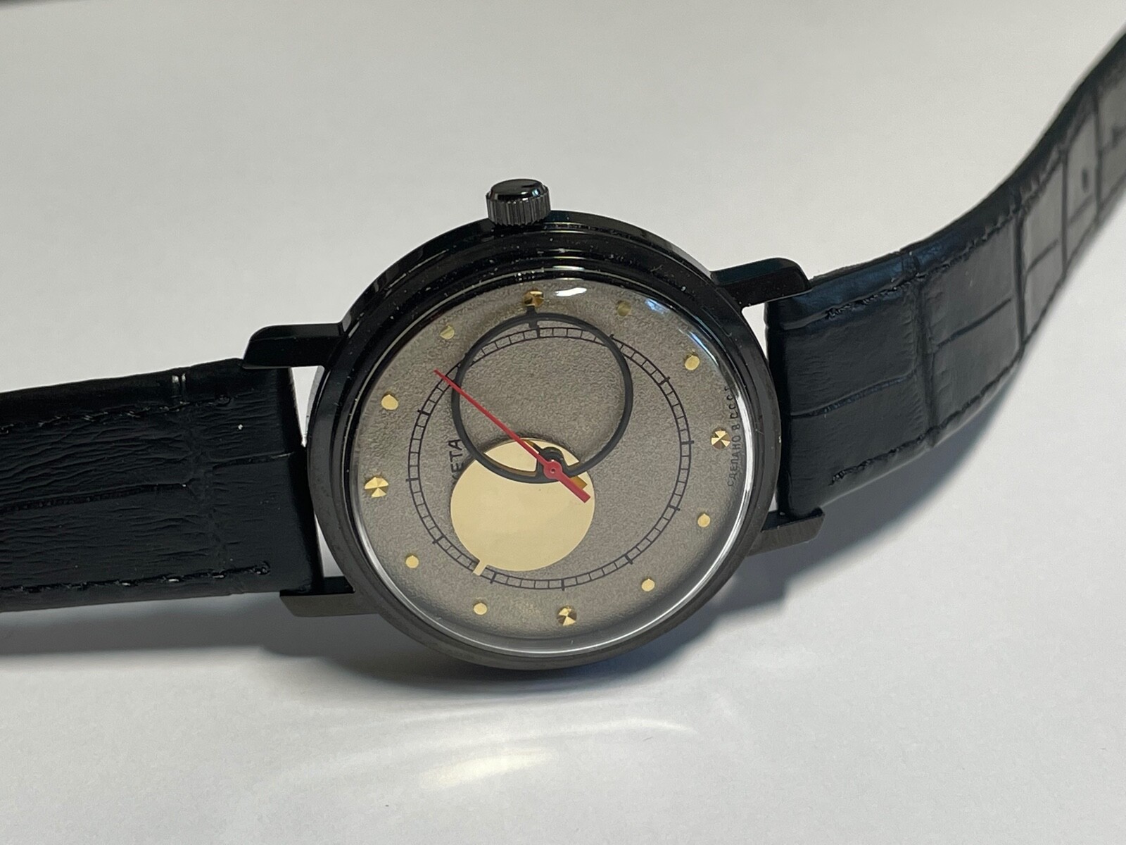 RAKETA KOPERNIK day 2609 H mechanism USSR new case steel mans wristwatch
