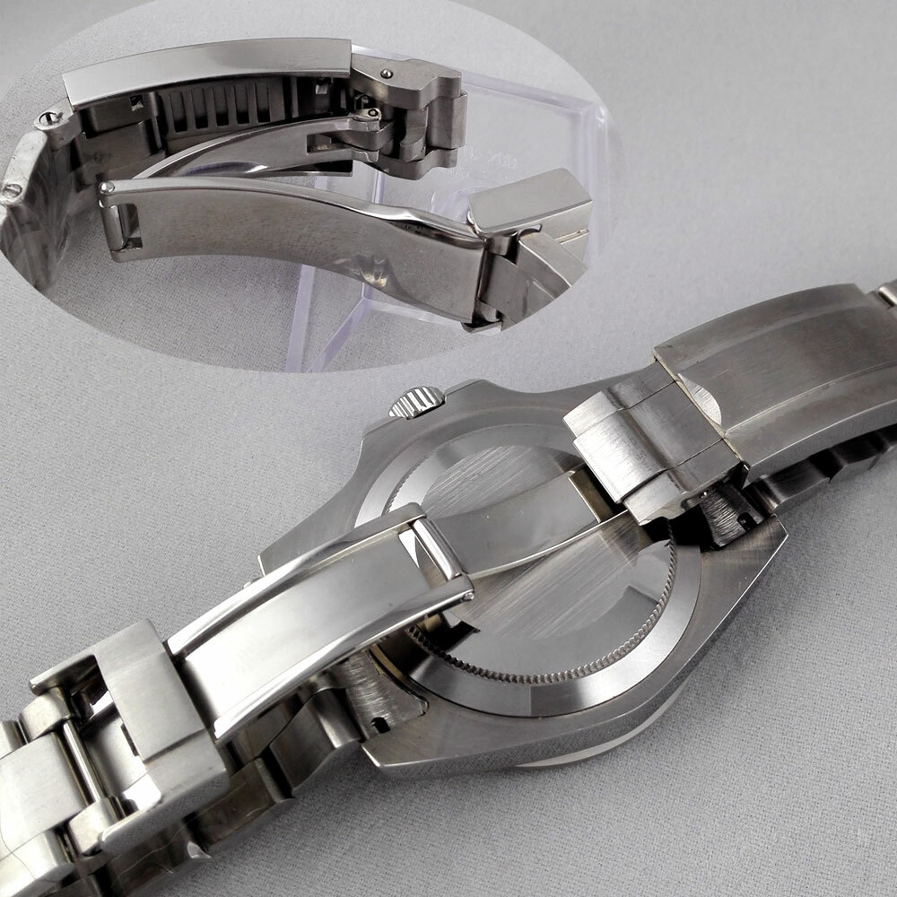 20ATM 40MM Watch Case Black Ceramic Bezel AR Sapphire Glass Fit NH34A NH35 2824