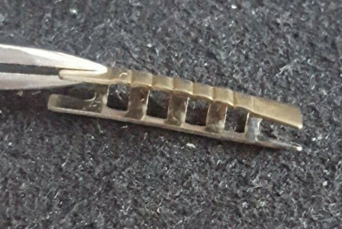 Omega Gold Plated Shiny-Brush Finish End Piece Number 609