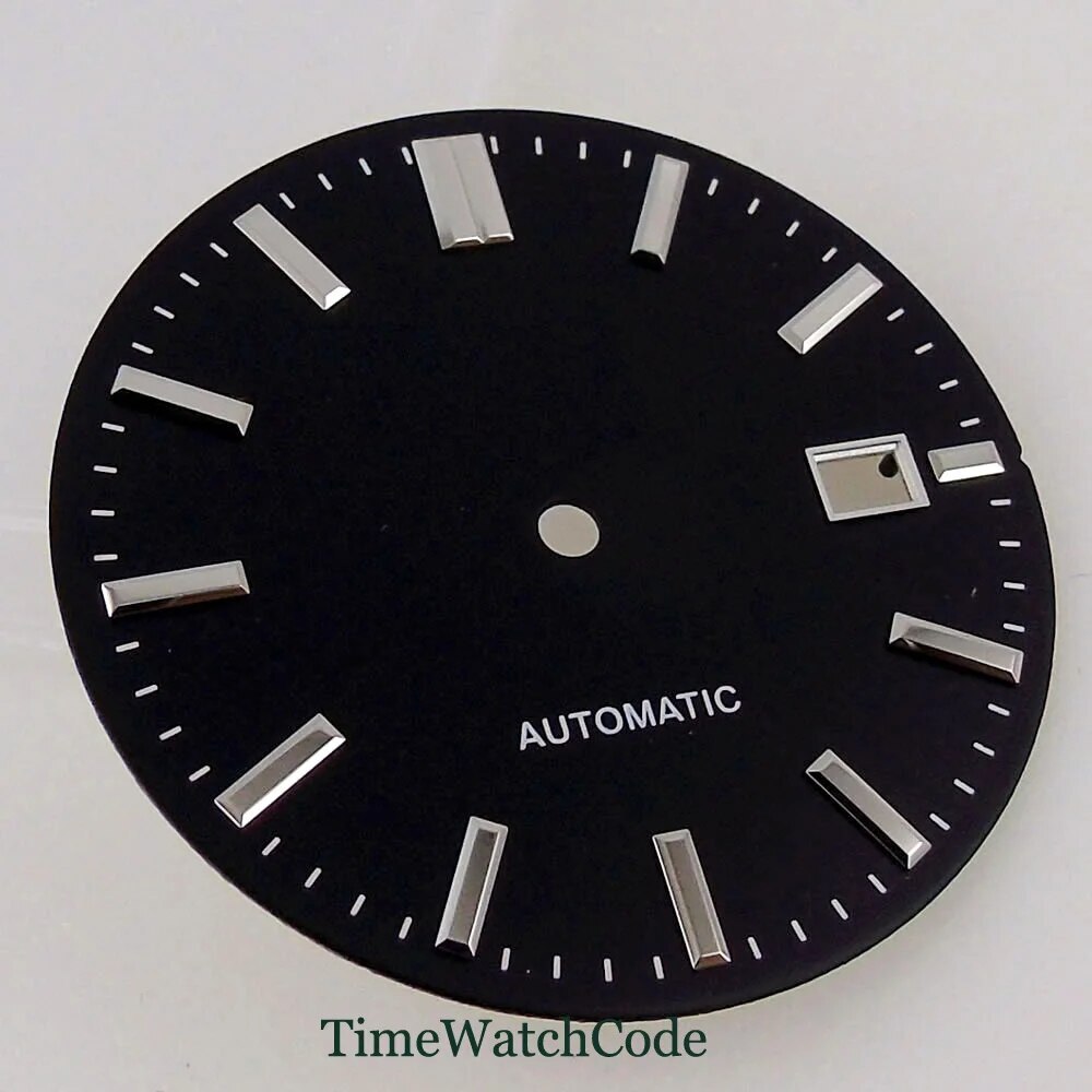 Watch Dial Face Accessories 33.5mm Fit NH35A NH36A Date Window Beige Dials