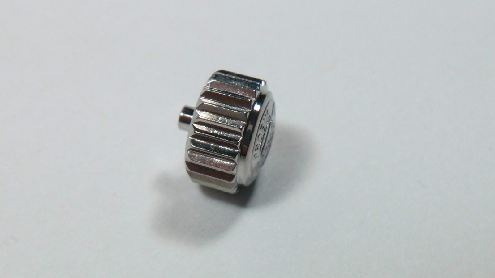 IWC 6mm S/S crown. says “PROBUS SCAFUSIA, IWC”, not screwdown, waterproof, 6mm