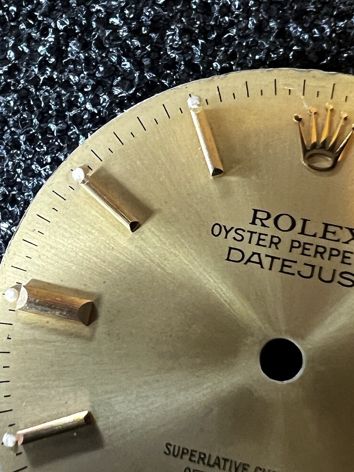 ROLEX 36mm CHAMPAGNE INDEX DIAL FOR DATEJUST 16013 16233 16203