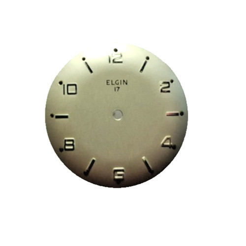 Elgin Men’s Watch Dial 29.4mm (Pearl Face-Silver Hour Markers-Silver Indices)