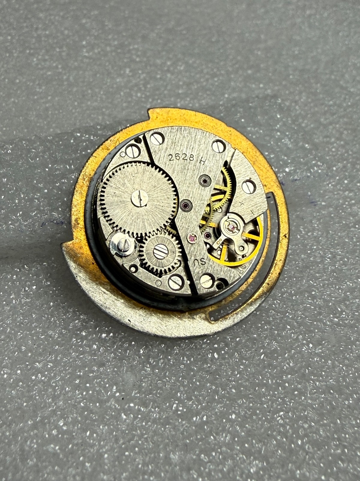 Watch movement USSR Raketa Cal.2628.H. plus Dial. For parts .