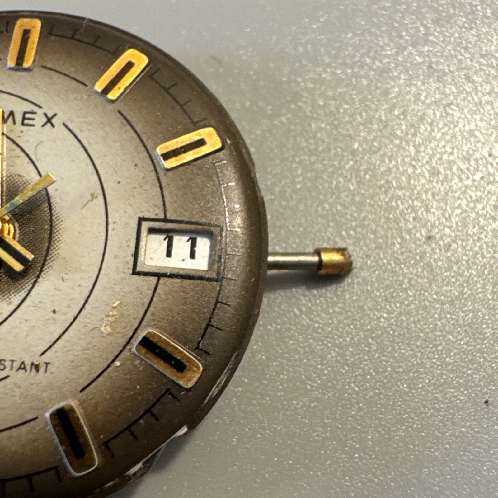 Vintage Wind Up Men’s Watch Movement Timex Solar System
