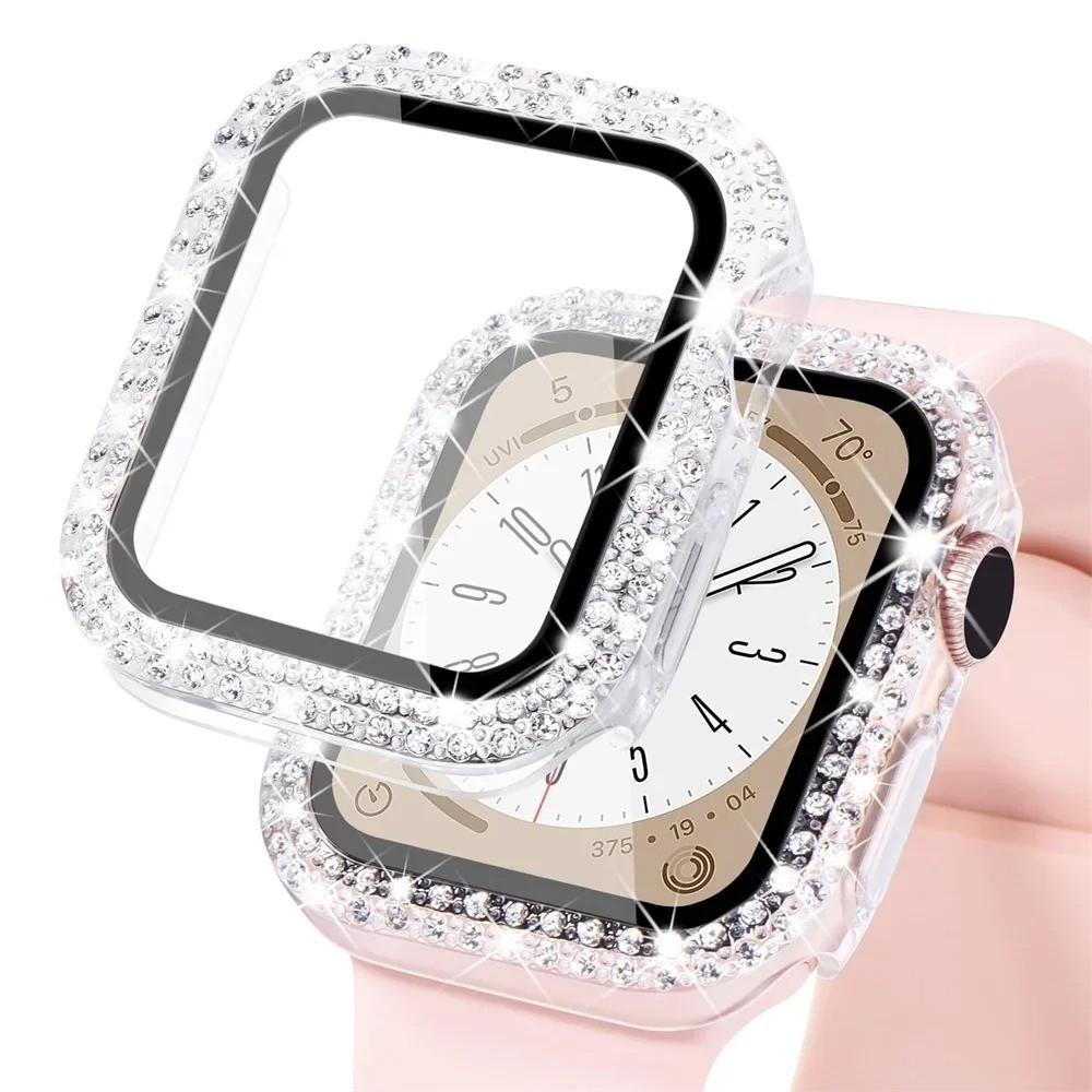 For Apple Watch 9/8/7/6/5/4/3/SE Diamond Bling Case Cover 38/40/41/42/44/45mm