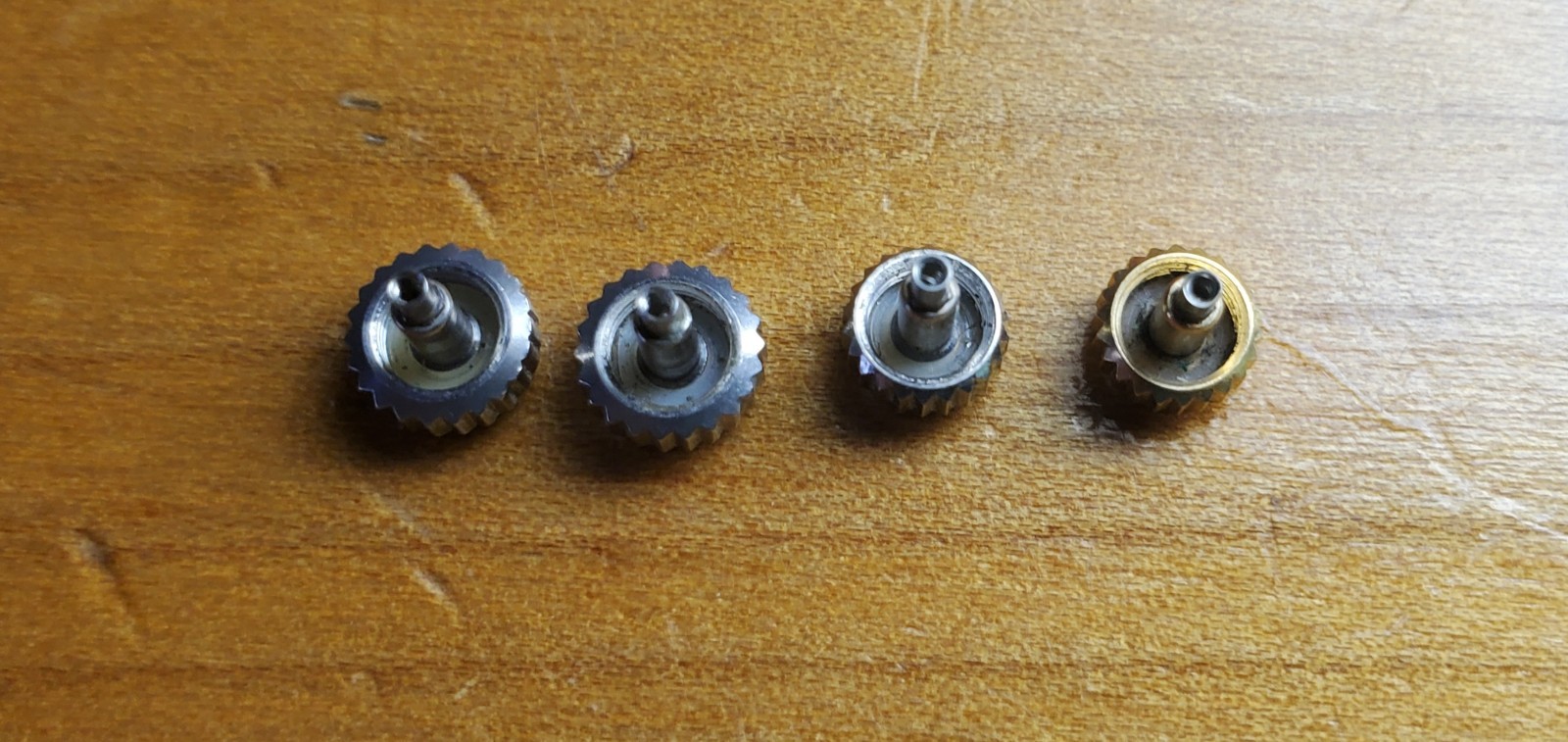 ROLEX Crown LOT Parts 604-0 603-0 531-8 531-8 (Two dots) Modern day Rolex watch