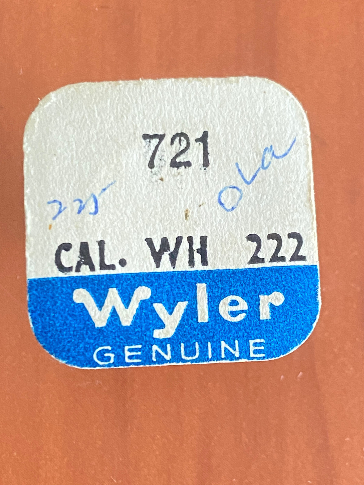 N.O.S. WYLER COMPLETE BALANCE, ETA 2375, WYLER WH222 721, SEALED PACKAGE