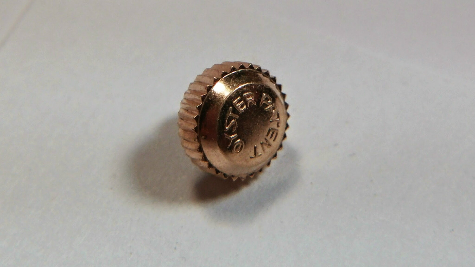 18k Rose Gold Rolex Cal 59 Recorda Military 3478 Oyster Patent 5.4mm drum crown