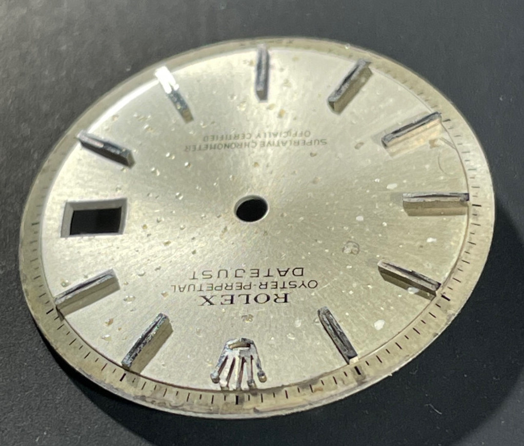 Vintage Rolex Oyster Perpertual Datejust Watch Dial For 36mm Case 1601 1603 1600