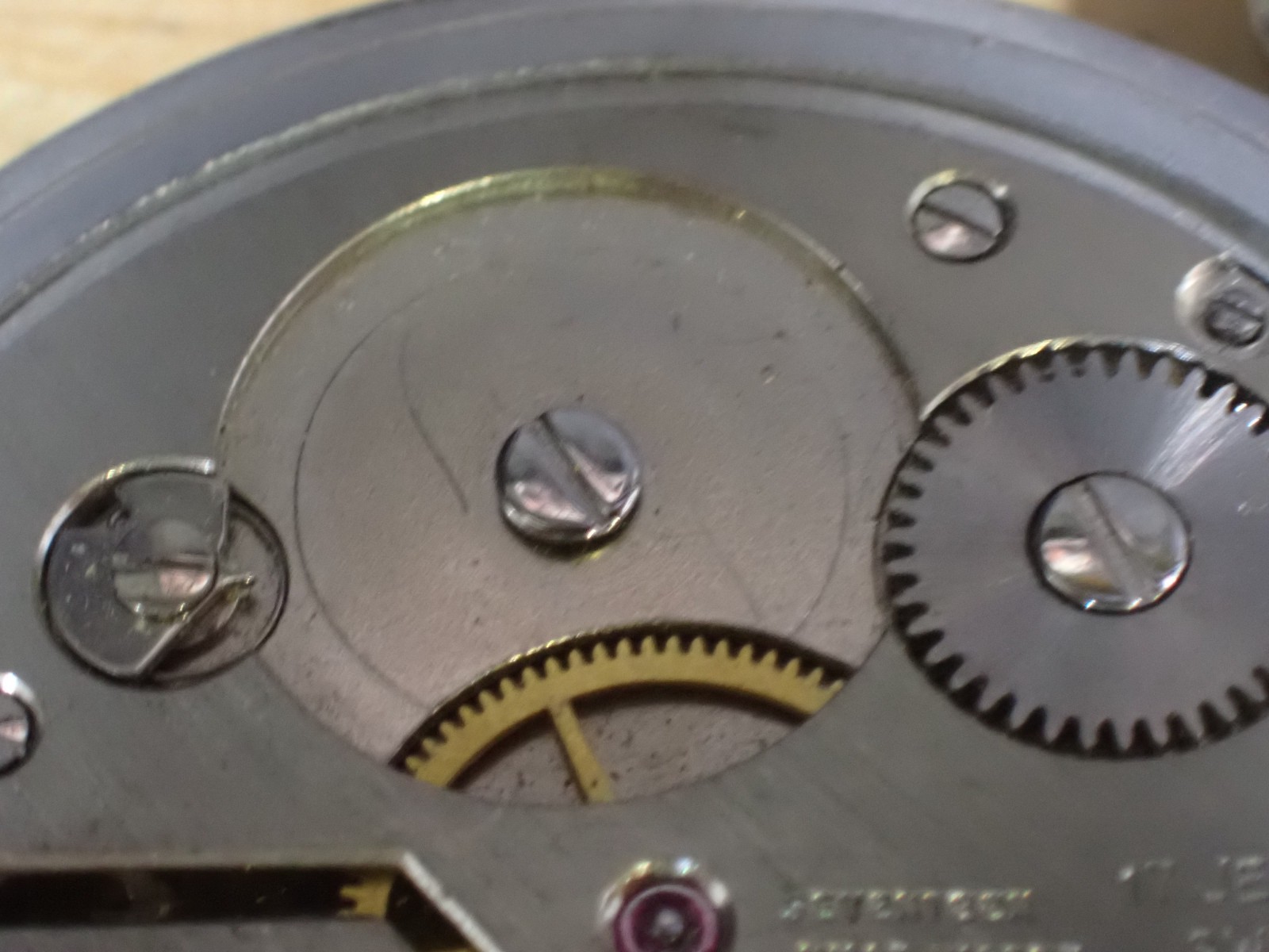 Lean & Jones Camero 17 J Wind Pocket Watch Movement good balance Montgomery Dial