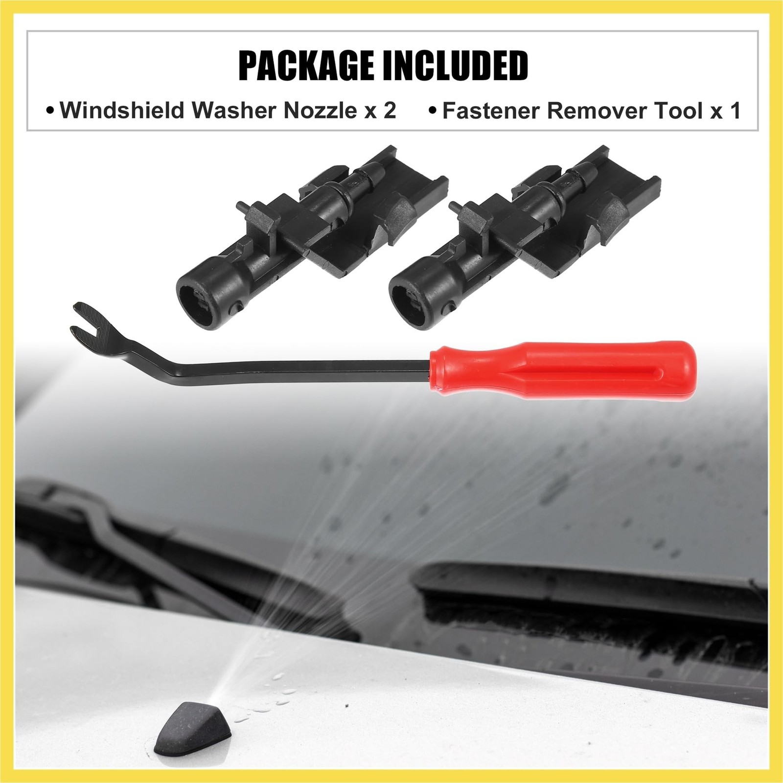 3pcs Front Windshield Wiper Washer Nozzle Spray Jet Kit 76810TP6A01 for Honda…