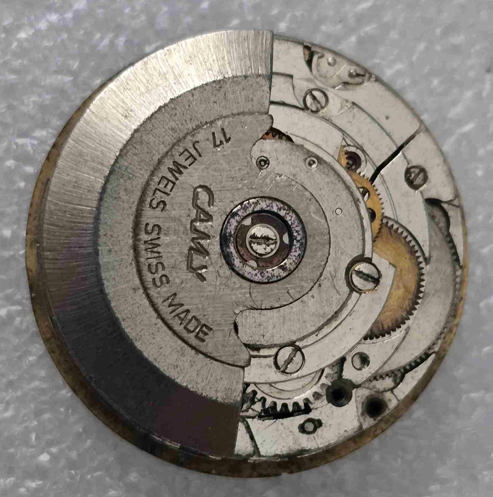 VTG CAMY Movement & Dial. Cal: ETA 2789-1. For Parts