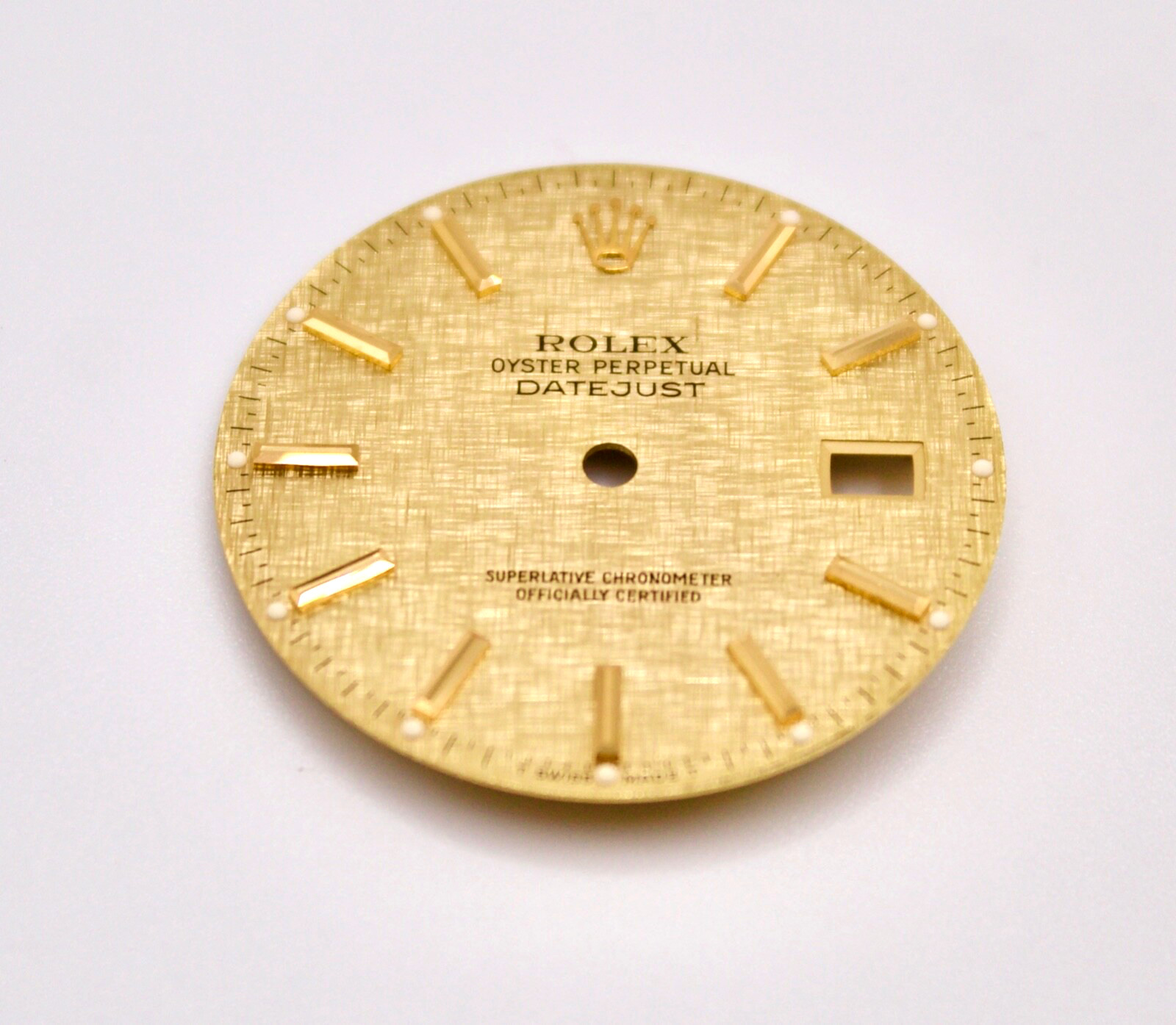 Rolex Dial 36mm Datejust Champagne TT YG Linen w Date 16233/16263/16203/16013