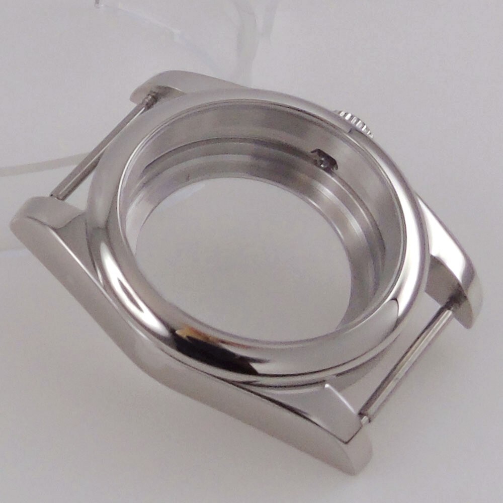36/39mm Round Poilshed Stainless Steel Diver 20ATM Watch Case For NH35 NH36 Move