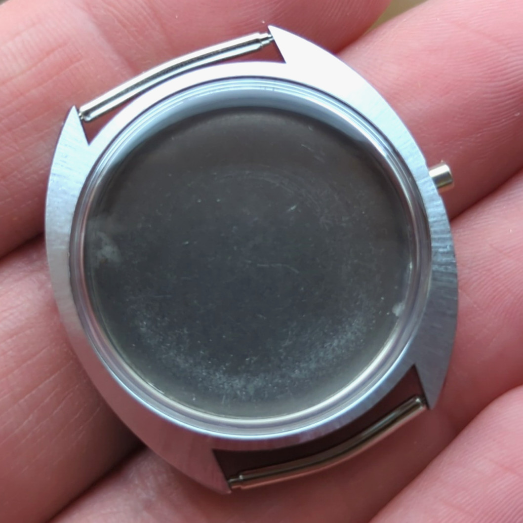 1960s Swiss NOS Waterproof Vtg Watch Case 35mm For Watchmaking (Ref:AL)