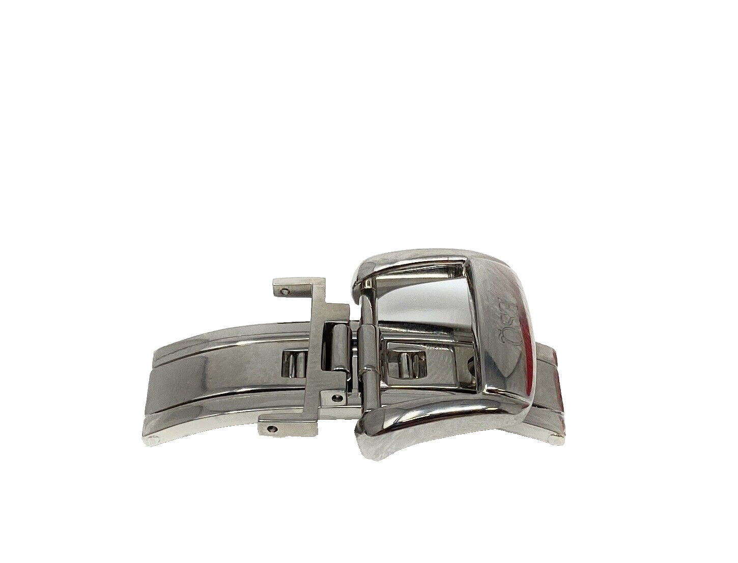 ESQ Movado Watch Butterfly Clasp | 16mm Silver Tone | New Old Stock