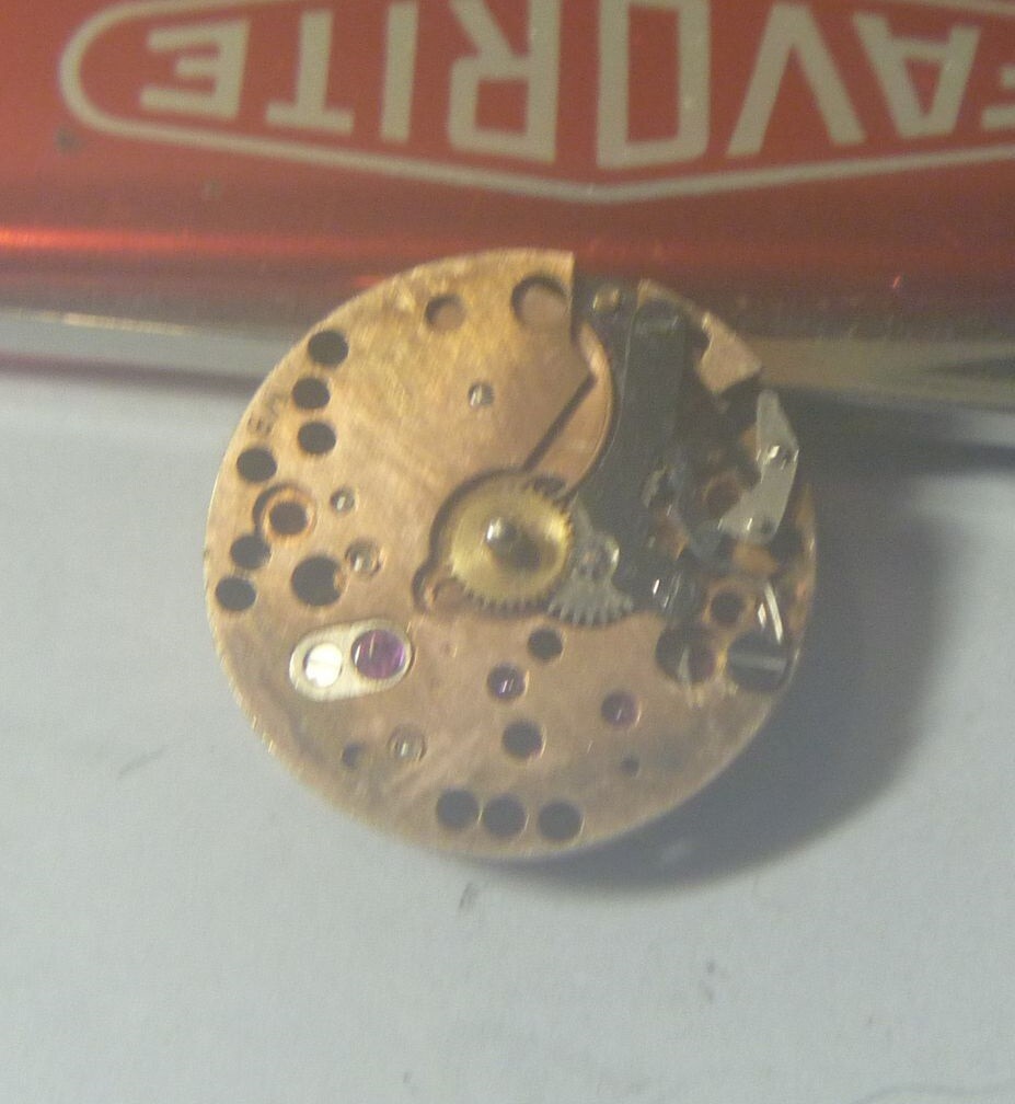 1960s Mor. Katz 17 Jewels Swiss 6 Lignes Felsa 21 ? Movement Only- for Parts !!