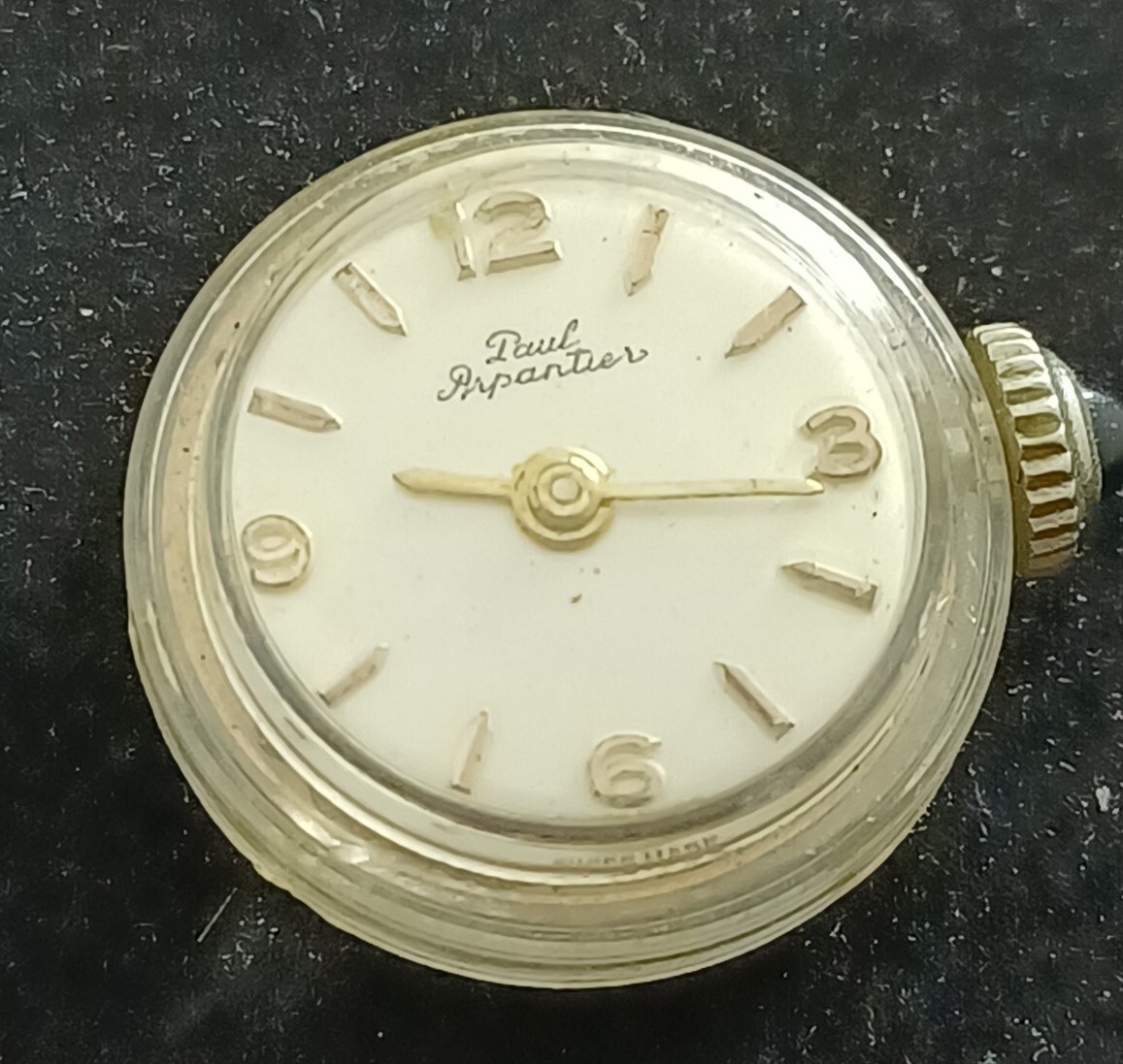 Paul Arpantier 17 Jewels Swiss Wind-up Watch Movement WORKS!