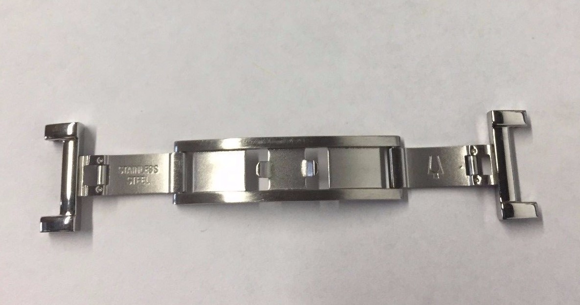 BULOVA 96R19 PARTS BUCKLE LADIES WATCH STAINLESS STEEL 16.00 MM BUCKLE