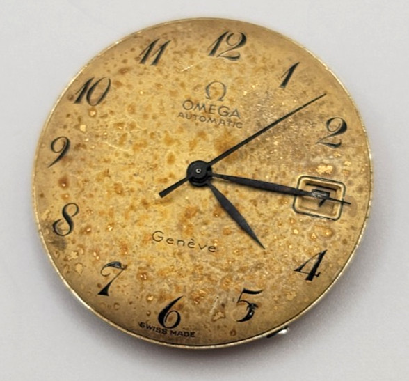 Omega Geneve CAL 565 Watch Movement and dial AS IS for parts or restoration