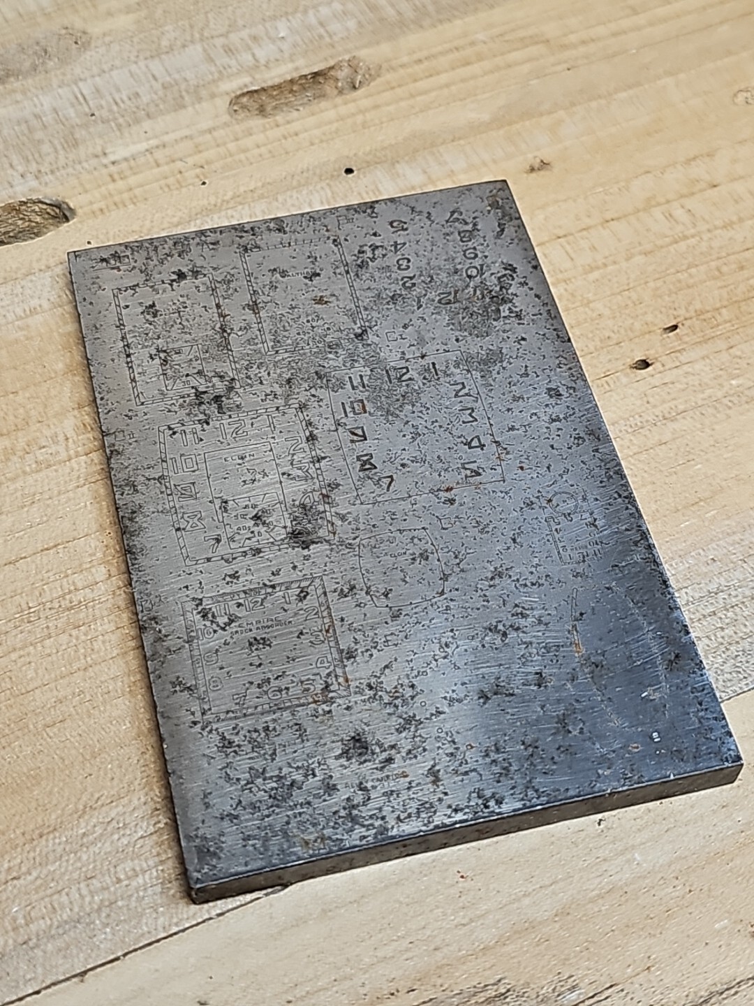 Vintage Multi Dial Printing Plate Empire Waltham Elgin U63