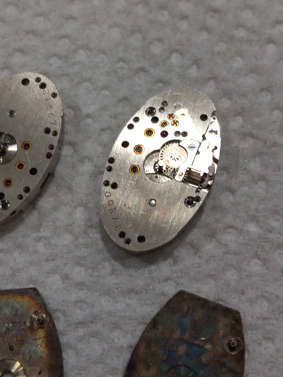 Lot Of 2 /Vintage 1930’s Hamilton 989E 17 jewel wrist watch movement