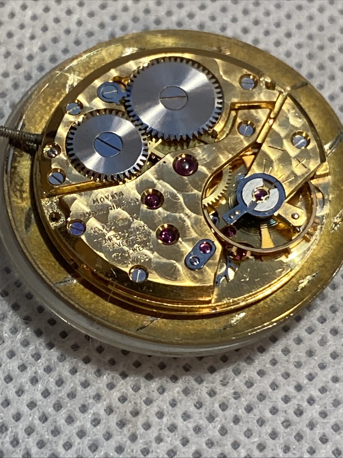 Moviga Marvin Hime Temperature Adjusted 17 Jewels Swiss Watch Movement