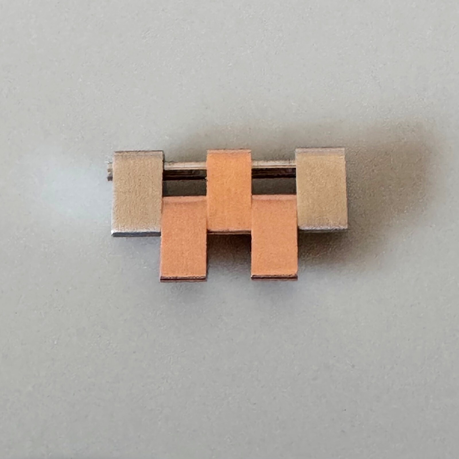 Genuine ROLEX 15.5mm New Style 18k Rose Gold & Steel Jubilee Link 126301 126331