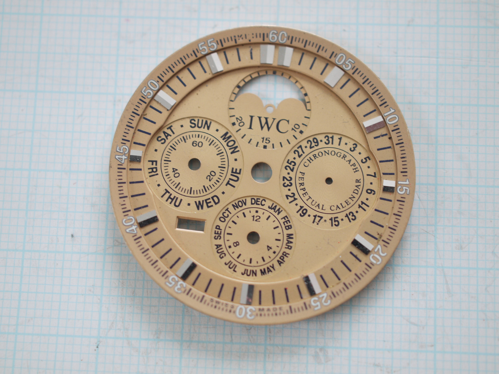IWC Schaffhausen GST Perpetual Calendar Chronograph 36.4mm Salmon color DIAL