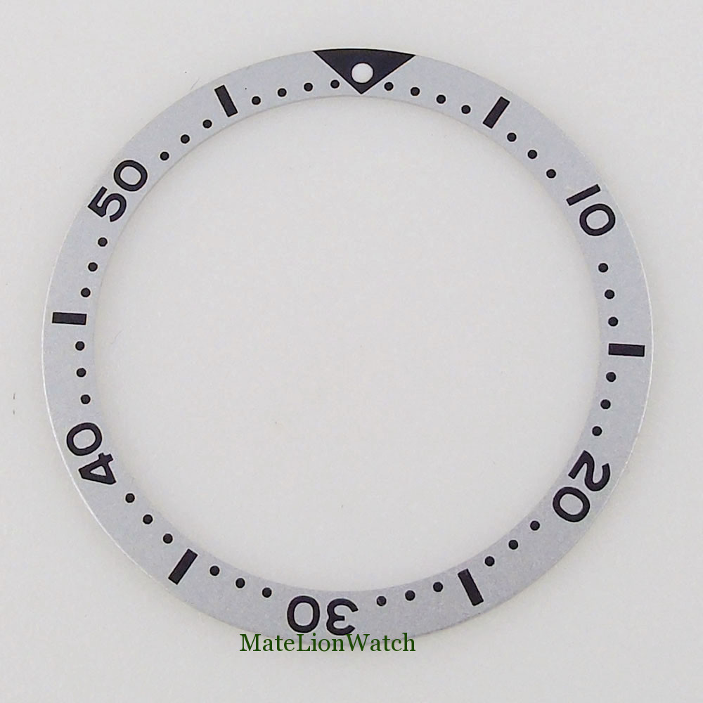 Flat Bezel Insert Aluminum Watch Ring 39mm*32mm Fit 45mm NH35 Model Watch Case