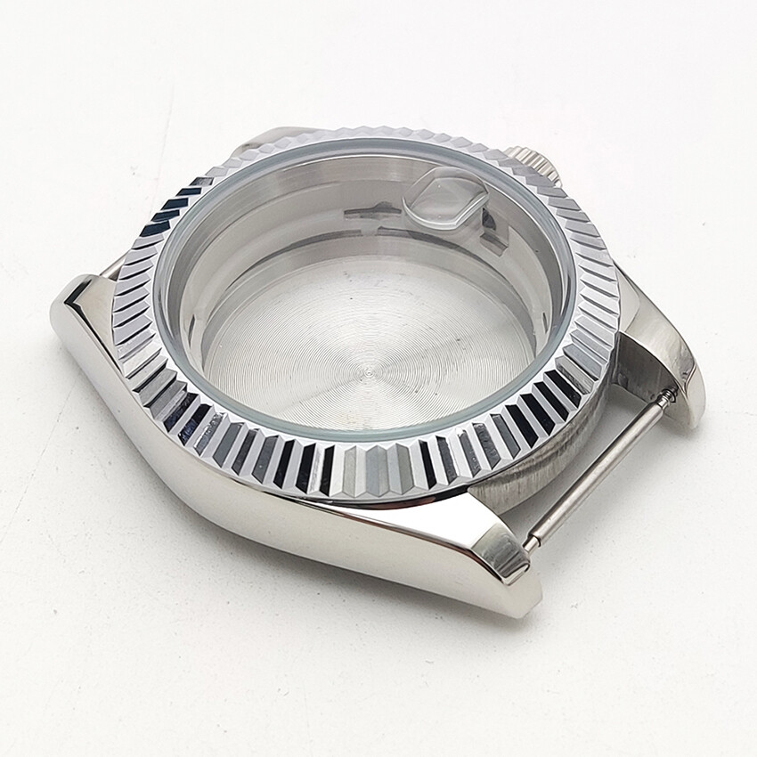 41mm Steel Case Strap Watch Dial Watch Hands Accessories For NH35/NH36 Movement