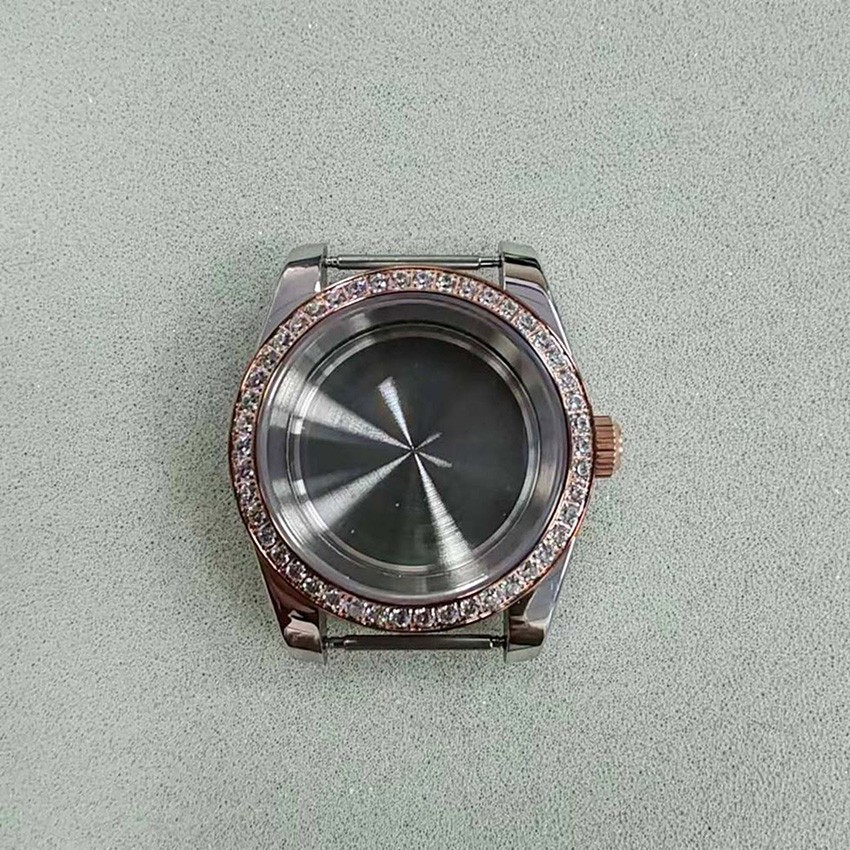 Stainless Steel Case Dense Base Sapphire Glass Watch Case for NH35/NH36 Movement