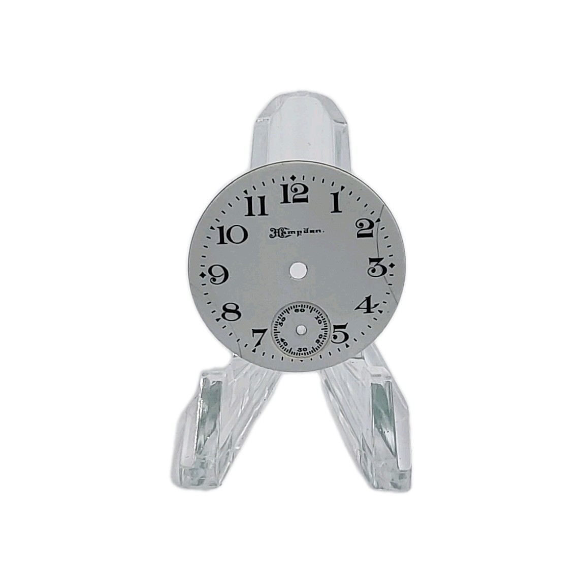 Hampden 26.8mm Sunk Enamel Pocket Watch Dial Only 1378