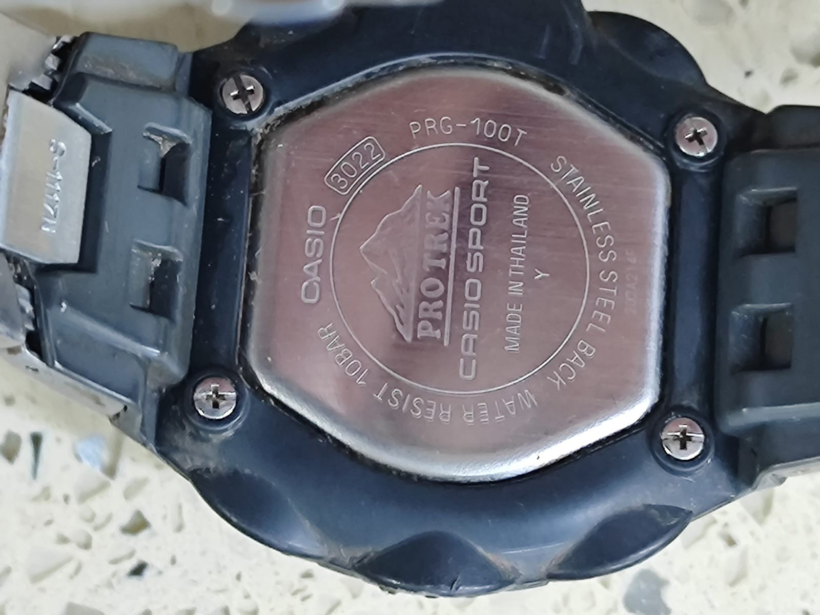 CASIO,PRO TREK,PRG-100T,TITANIUM,SOLAR,TWIN SENSOR,NEED BATTARY WORK IN SUN