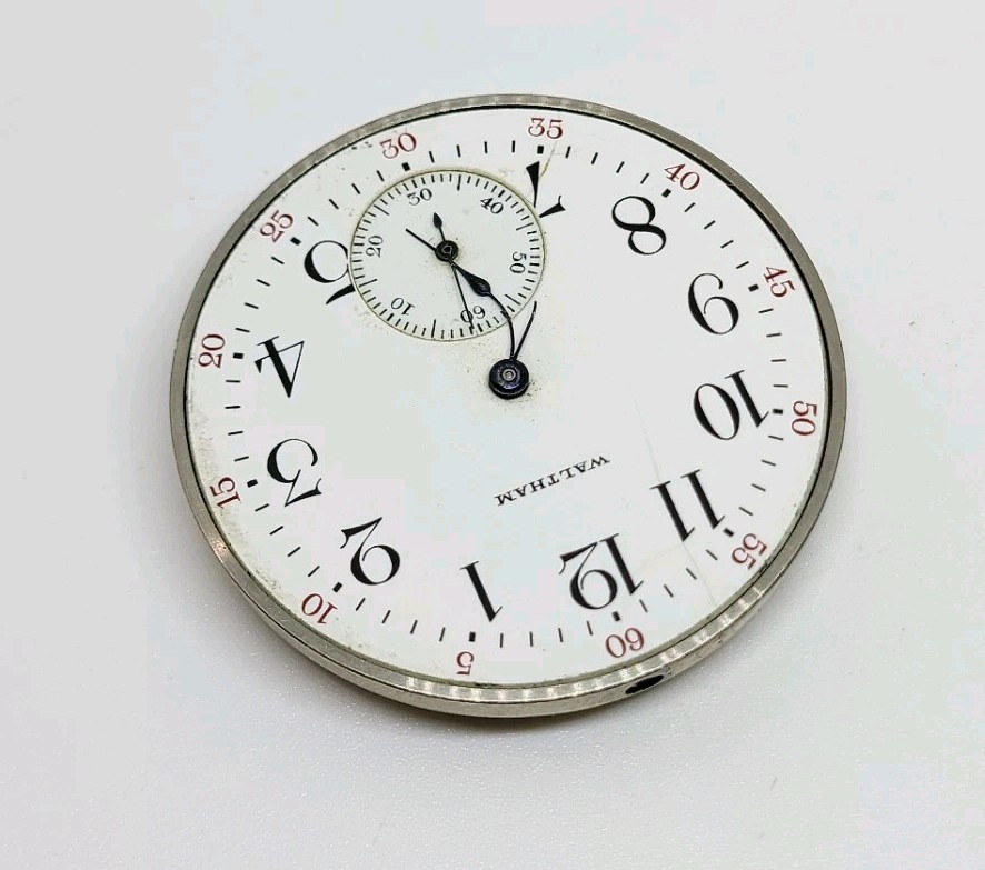 1917 Waltham Model 1894 Grade No. 220 15J 12s Pocket Watch Movement For Repair