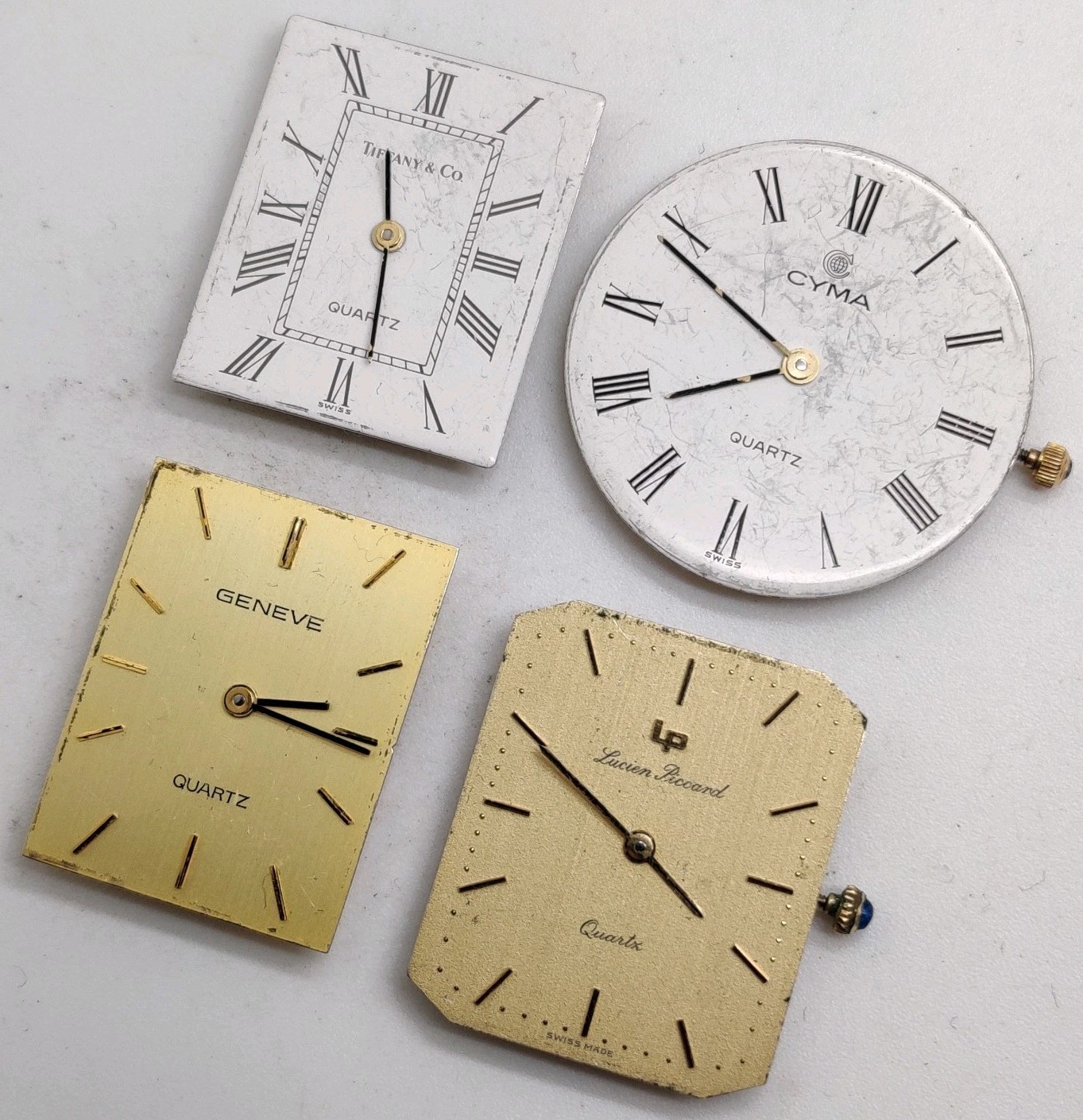 Lot Of 4 ETA 256.041 Swiss quartz movements For Repair