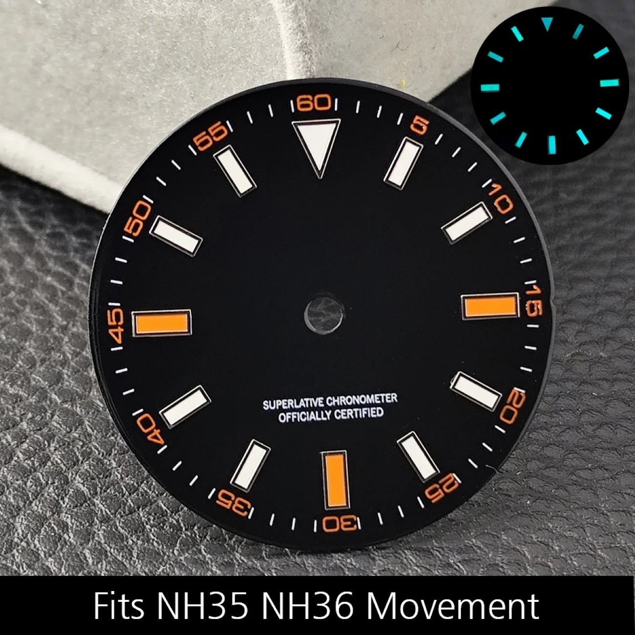 28.5mm Watch Dial Hands For NH35 NH36 M8215/E2824 Movement Watch Repair Parts