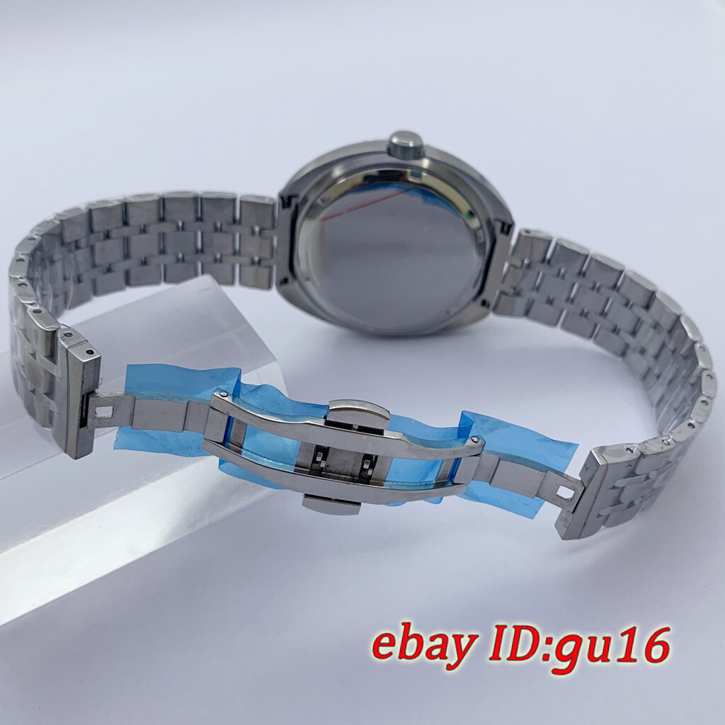 44mm Sapphire Glass Watch Case With Bezel With Steel Strap Fit NH34 NH35 NH36
