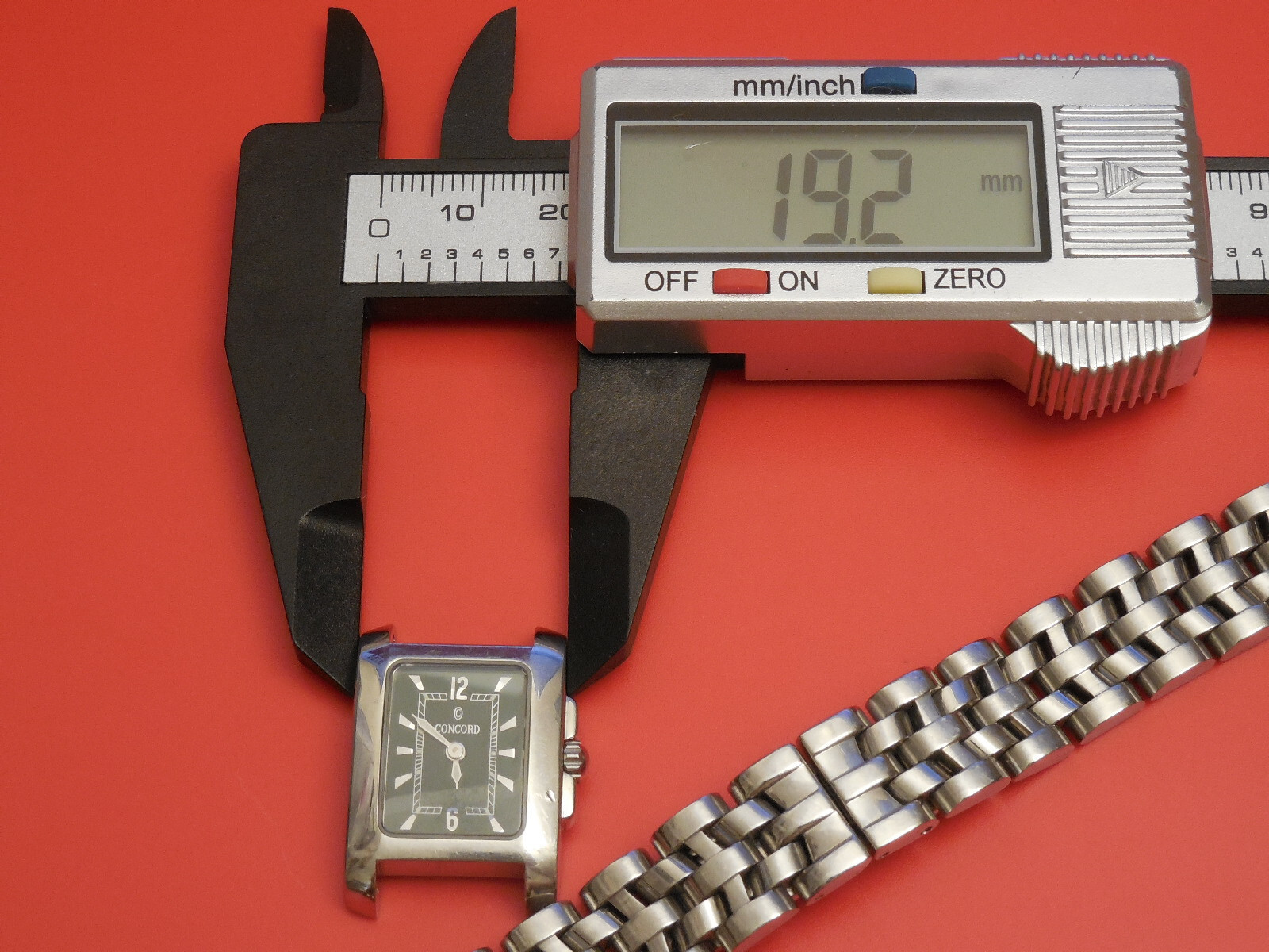 GENUINE CONCORD STEEL SPORTIVO CHRONOGRAPH BAND BRACELET 13MM FULL LINK