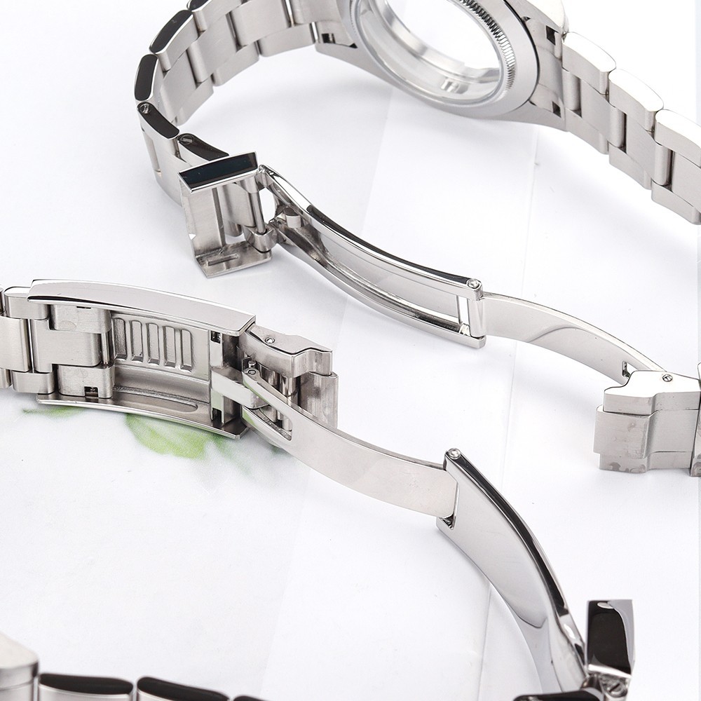 Sapphire Date Watch Cases 36mm/39mm+ Bracelet Oyster Fluted For Seiko NH35 NH36