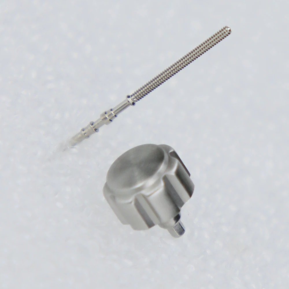 7.2mm Watch Crown Fluted 316L Stainless Steel For NH34 NH35 NH36 SKX007