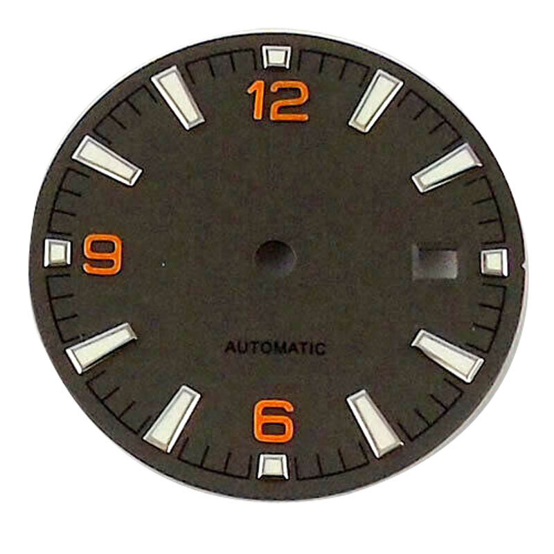 31mm sterile black watch dial Fit ETA 2836 2824 DG2813 3804 Miyota 8215 8205