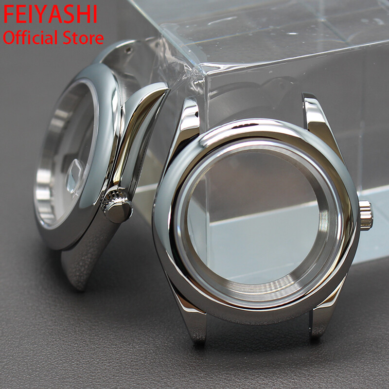 36mm/40mm 316L stainless steel oyster mod nh35 Watch Case Cyclops Sapphire Glass
