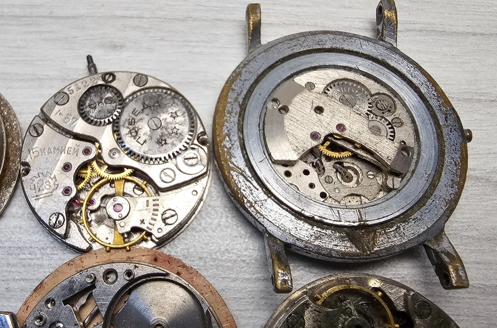 Soviet Vintage Movement Zim Raketa Pobeda USSR Watch Mechanisms for parts